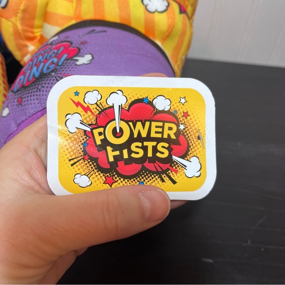 Dave & Buster’s Power Fists Plush Kid’s Boxing Gloves Set - Comic Pop Art - Picture 5 of 15